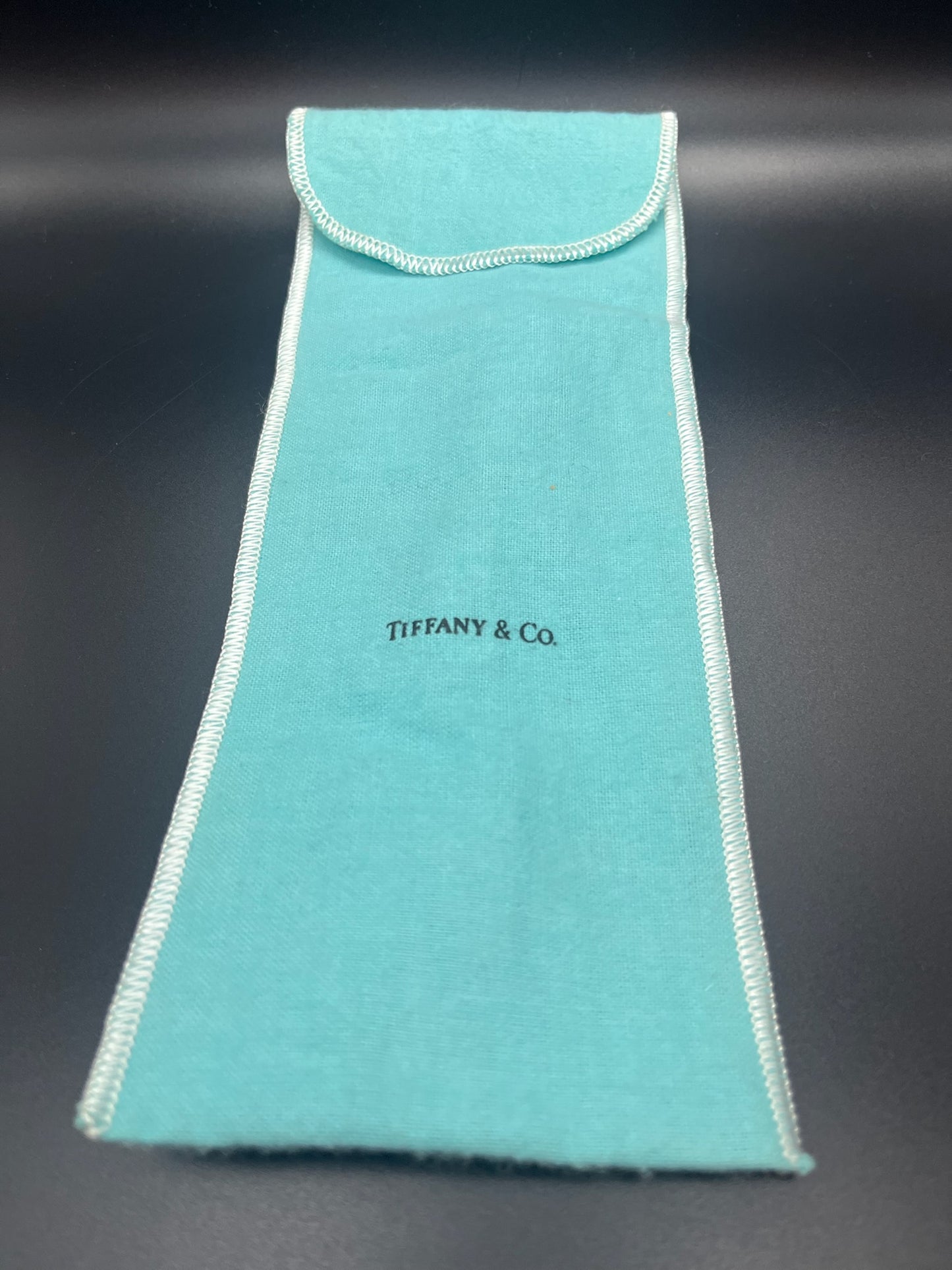 Tiffany & Co. Sterling Silver Cheese Serving Knife and Pouch