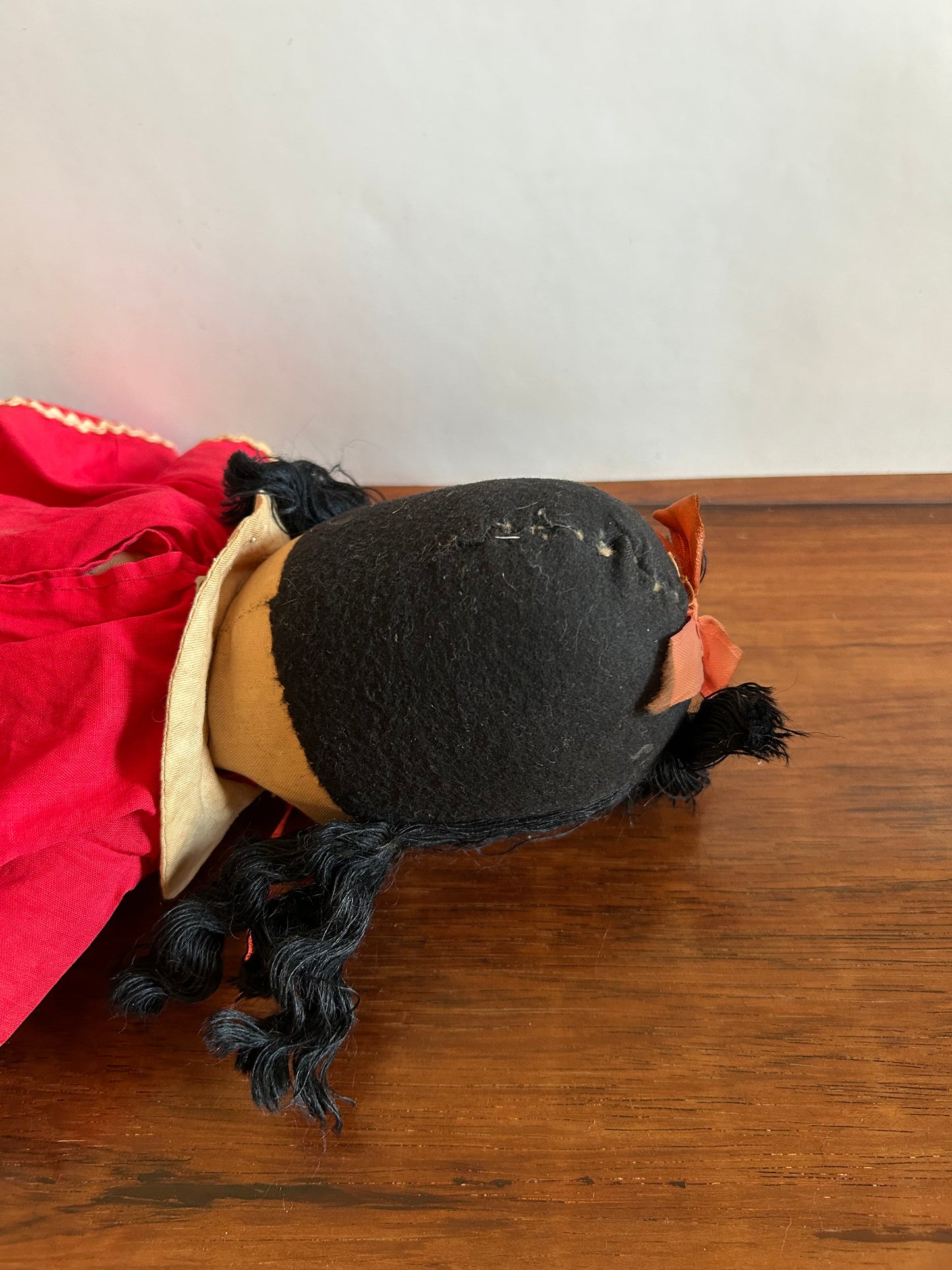 Vintage Antique Little Lulu Doll Cloth Doll Marge Georgene RARE 1940s Red Dress